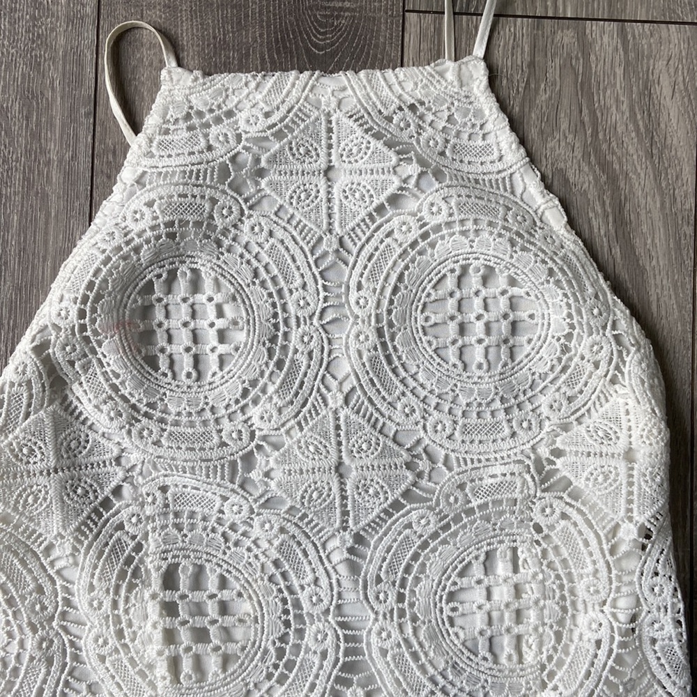 White Pattern Dress - Picture 2 of 12